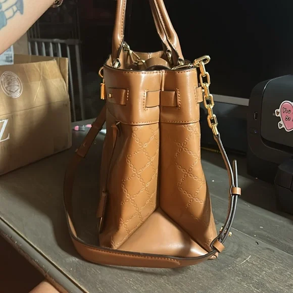 MICHAEL Michael Kors Gramercy Large Satchel, Chain‎ & Leather Strap ACORN